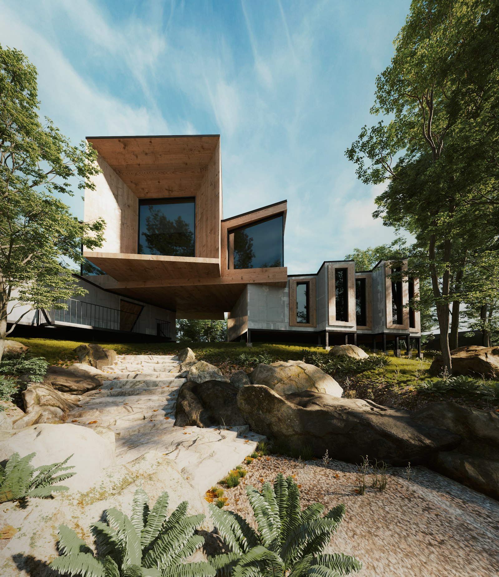 Architectural home on a leafy North Shore block