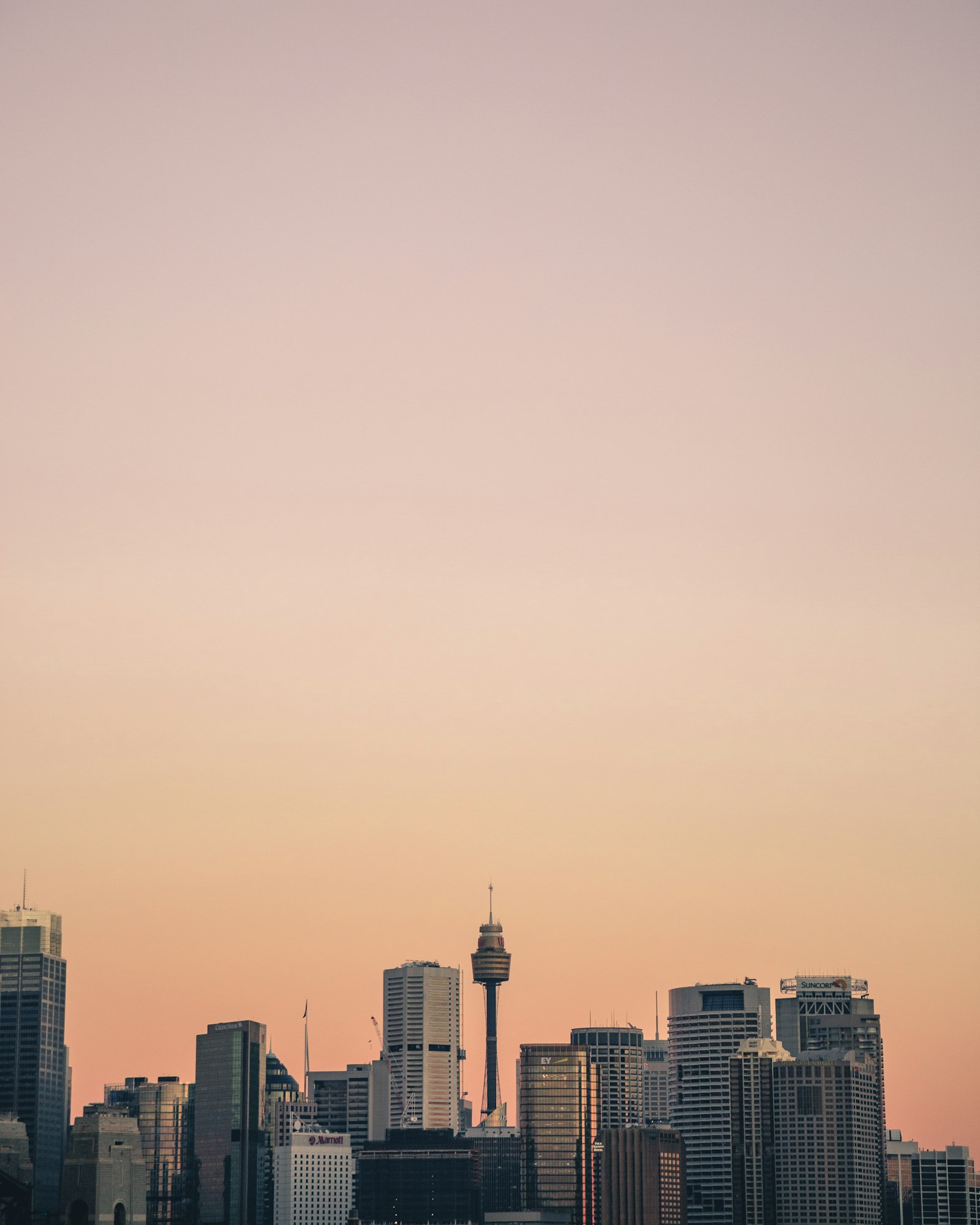 Sydney skyline at sunset