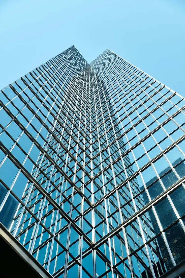 Glass office tower